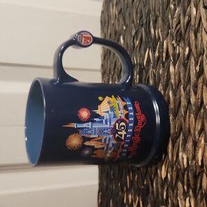 NWOB Walt Disney World Magic Kingdom 45th Anniversary Blue Mug Stein‎